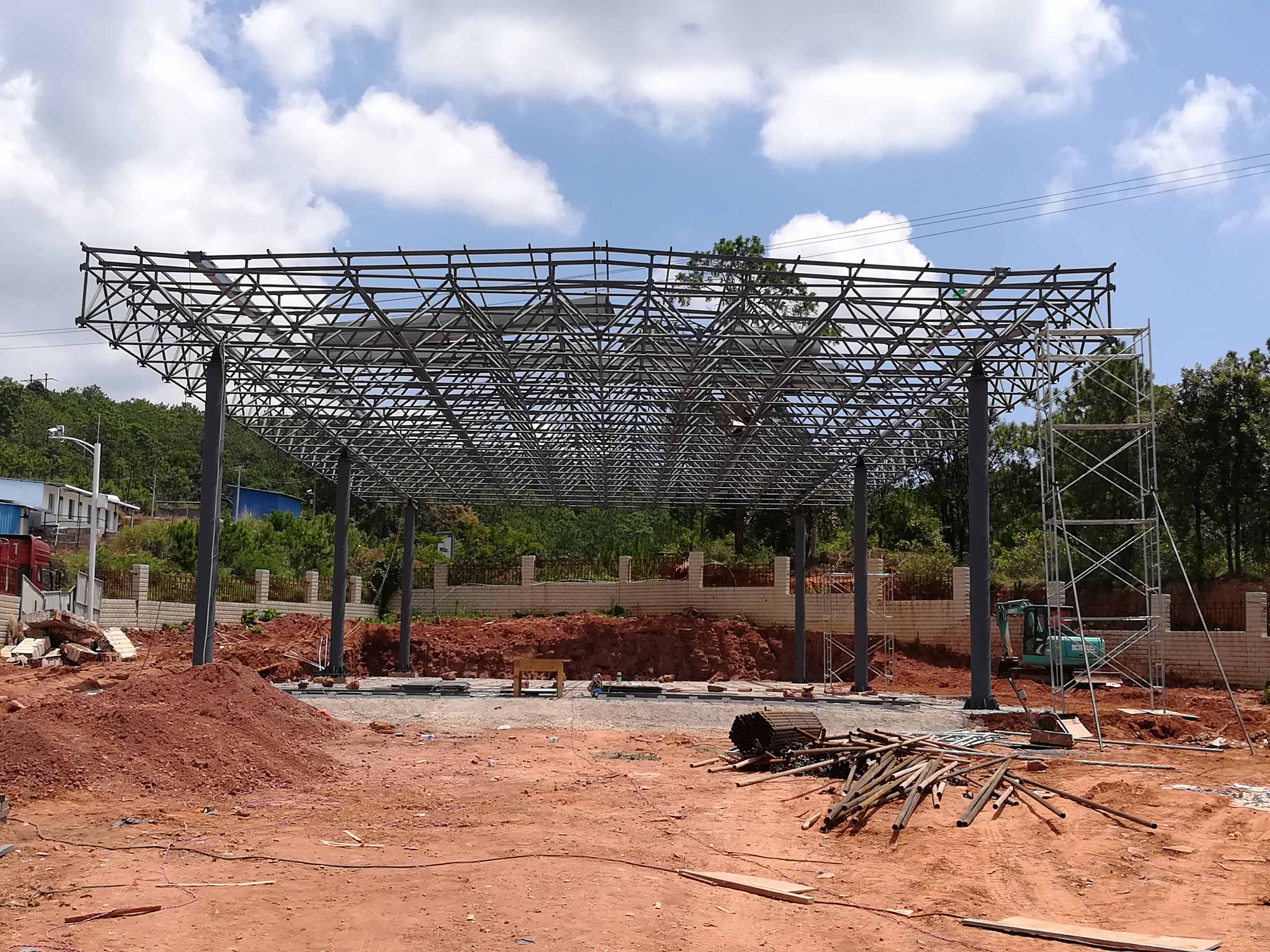 凌海加油站网架屋面